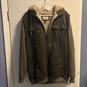 Legendary Whitetails Olive and Tan Hooded Jacket